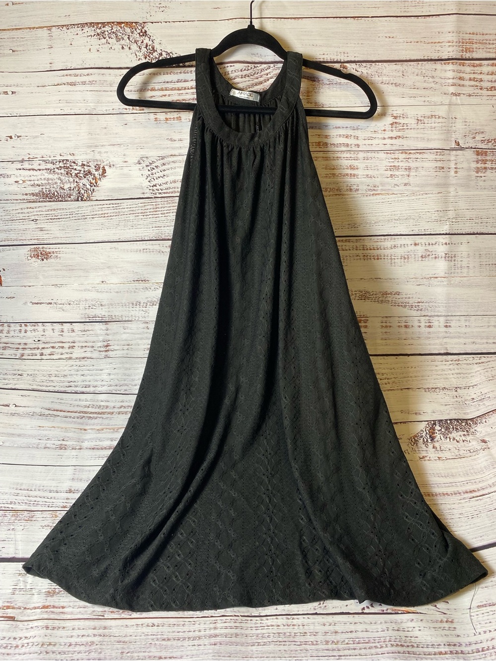 Black Halter Mini Dress - Classic Sleeveless Style